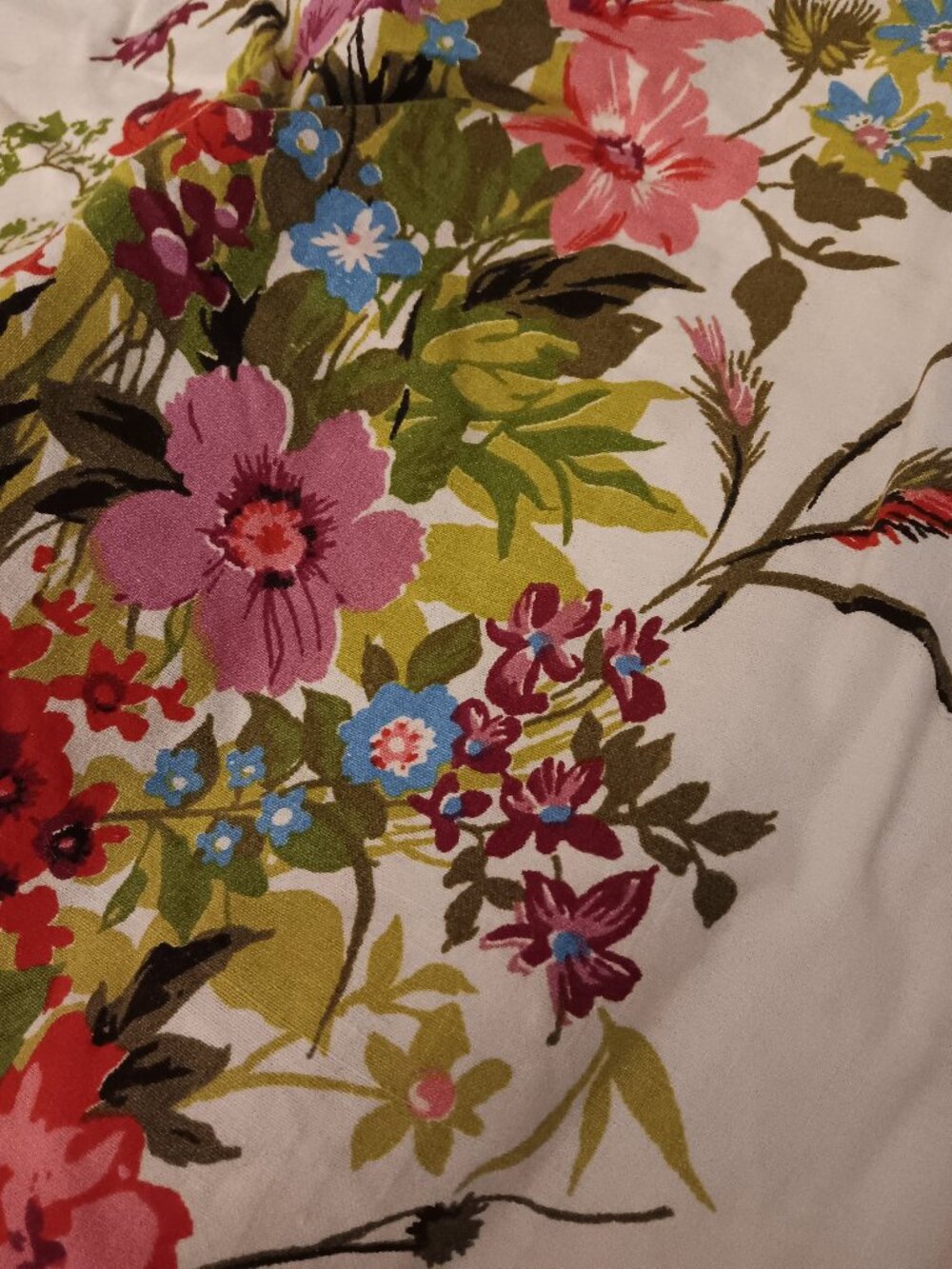 Vintage flower cotton 50x102